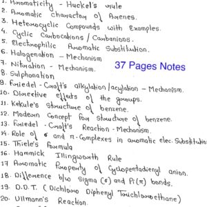 [ AROMATIC HYDROCARBONS ] - Handwritten Notes