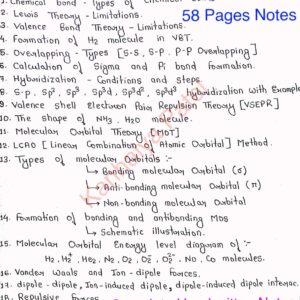 [ CHEMICAL BONDING-2- COVALENT BOND ]- Handwritten Notes