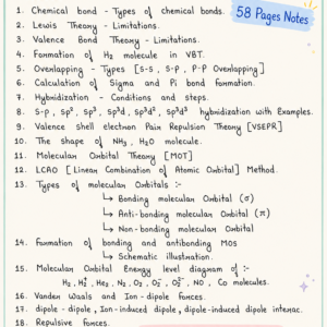 [ CHEMICAL BONDING-2- COVALENT BOND ]- Handwritten Notes