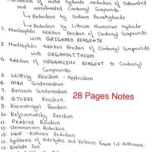 [ ADDITION TO CARBON-HETRO MULTIPLE BOND ]-Complete Handwritten Notes