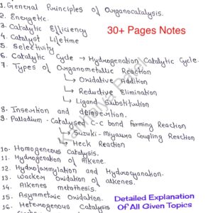 [ ORGANOCATALYSIS ]-Complete Handwritten Notes