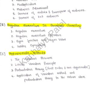[ QUANTUM CHEMISTRY PART -2 ] -Complete Handwritten Notes