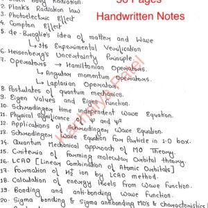 [ QUANTUM MECHANICS ] - Handwritten Notes