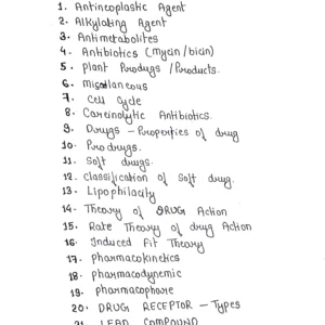"DRUG DESIGN"organic chemistry || Compete Handmade Notes|| important notes for MSc.Semester Examination |