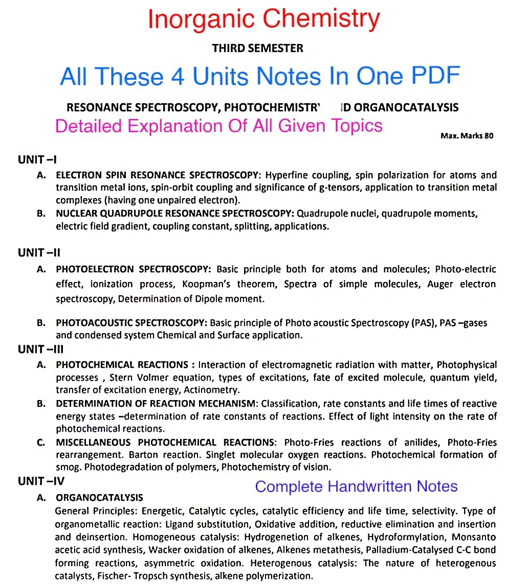 COMPLETE NOTES FOR MSc.3rd SEM |All Subjects All Units are Covered In This One PDF |Complete Handwritten Notes 】 - Image 5