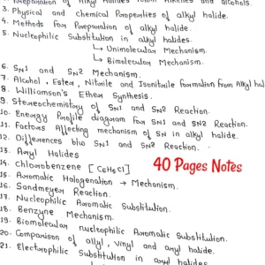 [ ALKYL AND ARYL HALIDES ]- Handwritten Notes