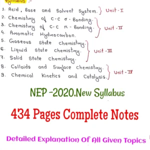 [ BSC.2ND SEM.COMPLETE HANDWRITTEN NOTES ] All 4 Unit In One PDF