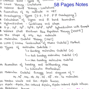[ CHEMICAL BONDING-2- COVALENT BOND ]- Handwritten Notes
