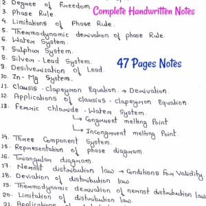 [ PHASE EQUILIBRIUM ] - Handwritten Notes