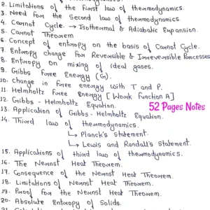 [ THERMODYNAMICS - 2 ]- Handwritten Notes