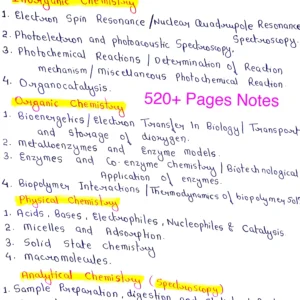 COMPLETE NOTES FOR MSc.3rd SEM |All Subjects All Units are Covered In This One PDF |Complete Handwritten Notes 】