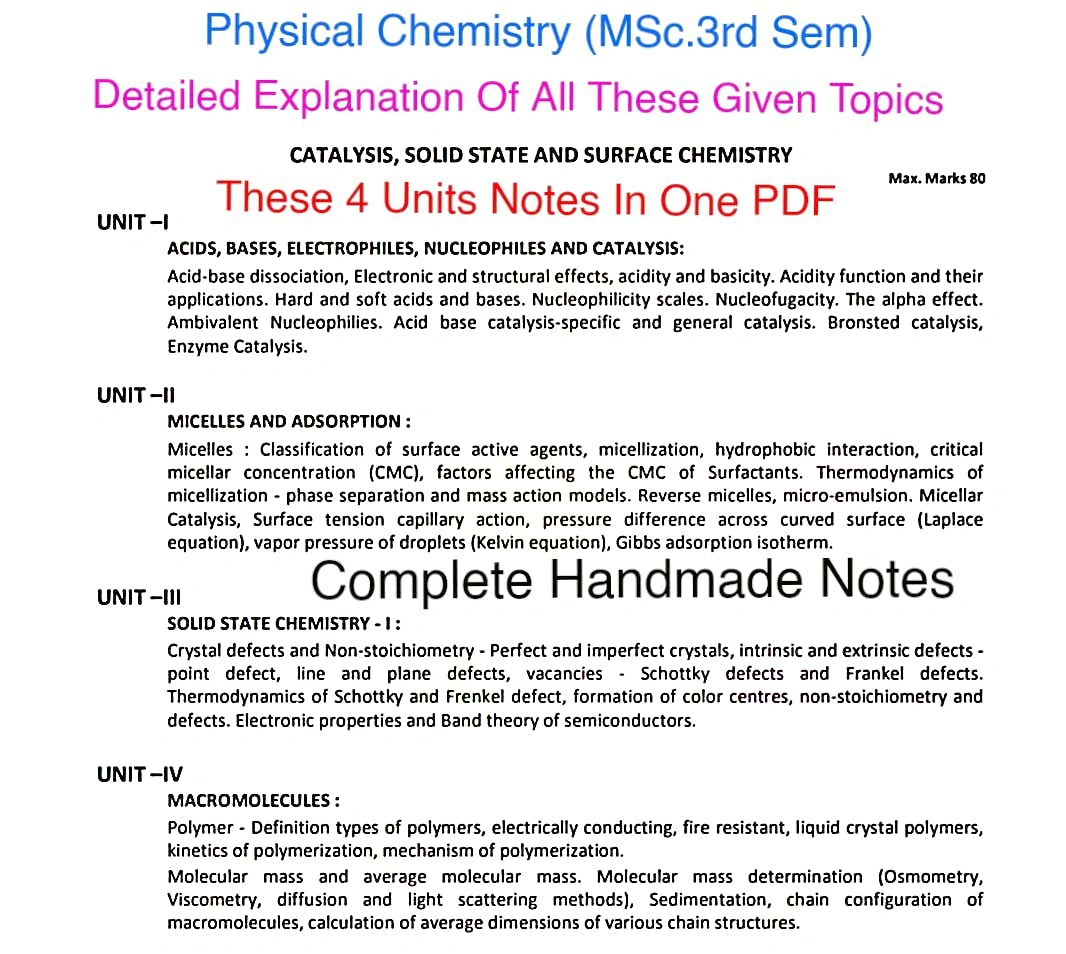 COMPLETE NOTES FOR MSc.3rd SEM |All Subjects All Units are Covered In This One PDF |Complete Handwritten Notes 】 - Image 3